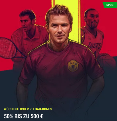 Wöchentlicher Reload Bonus für Euro Zahlungen