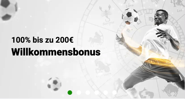 100% bis 200€ als Willkommensbonus bei Zodiacbet