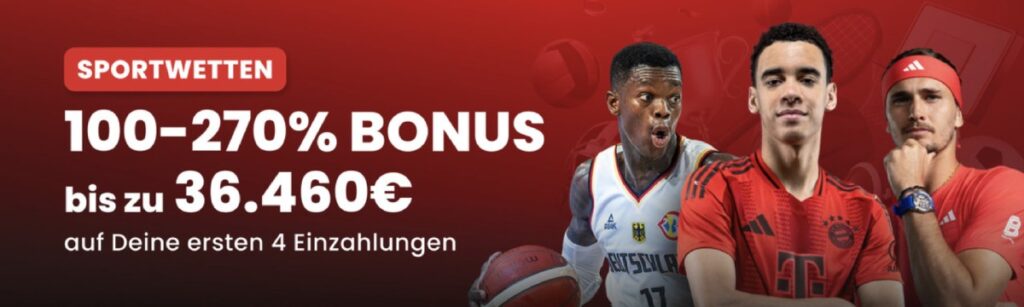 Willkommensbonus bei Chipstars für neue Kunden im Bereich Sportwetten