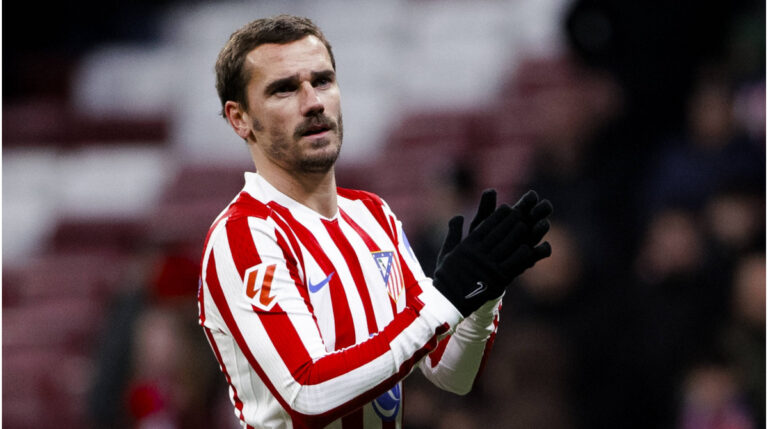 Antoine Griezmann im Trikot von Atlético Madrid während eines Spiels