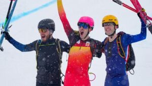 Nikita Filippov beim Wettkampf im Skibergsteigen bei den Olympischen Winterspielen 2026