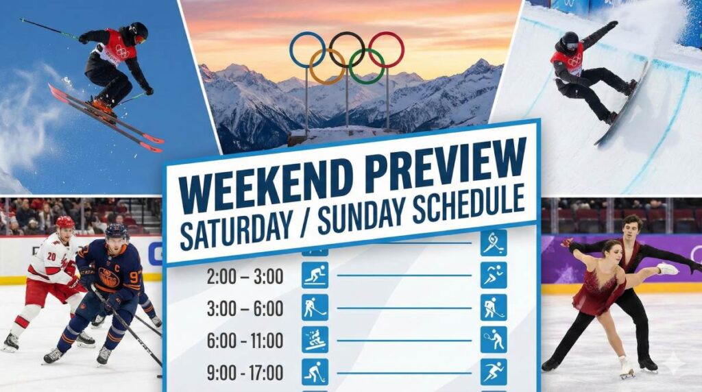 Wettbewerbe am ersten Wochenende der Olympischen Winterspiele in Mailand Cortina 2026