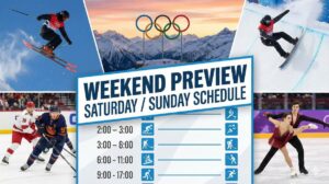 Wettbewerbe am ersten Wochenende der Olympischen Winterspiele in Mailand Cortina 2026