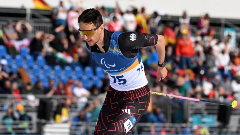 Biathlet Marco Maier auf der Strecke bei den Paralympischen Spielen