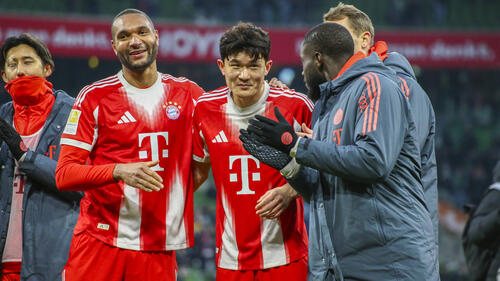 Min-jae Kim im Trikot des FC Bayern München auf dem Spielfeld