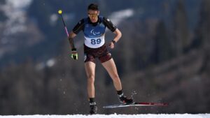 Marco Maier beim Biathlon in der Loipe