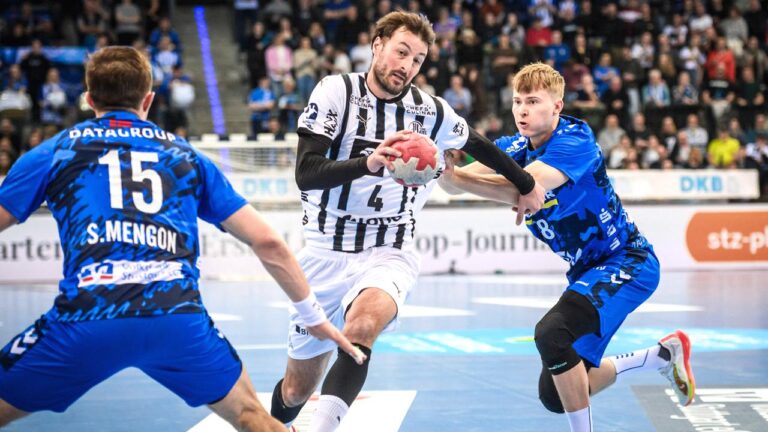 Enttäuschter Hendrik Pekeler vom THW Kiel im Spiel gegen den TVB Stuttgart