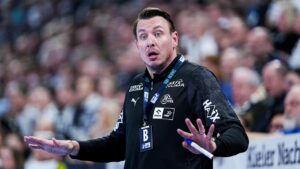 Enttäuschung bei den Spielern des THW Kiel während der Heimniederlage gegen Gummersbach