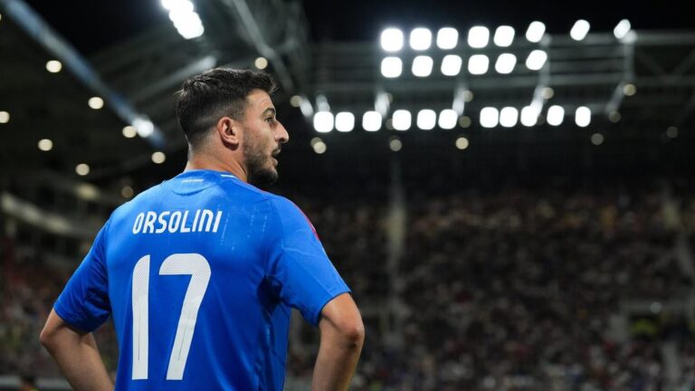 Enttäuschte italienische Nationalspieler der Squadra Azzurra nach einem Spiel