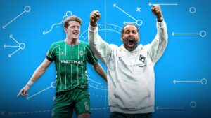 Spieler von Werder Bremen bejubeln einen Treffer im Auswärtsspiel gegen Union Berlin