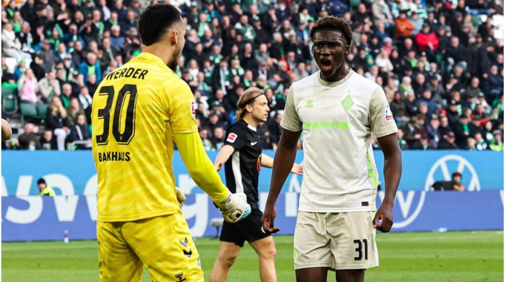 Eine Übersichtstabelle der Bundesliga mit Fokus auf den Kampf um die internationalen Plätze