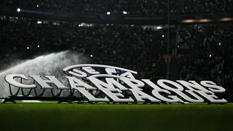 Spieler von Bayern München jubeln auf dem Platz im Champions-League-Spiel gegen Paris Saint-Germain.