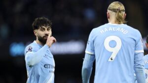 Josko Gvardiol im Trikot von Manchester City während eines Spiels in der Premier League