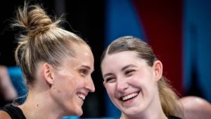Satou Sabally im Einsatz auf dem Basketballfeld zum WNBA-Saisonauftakt