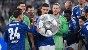Dejan Ljubicic im Trikot des FC Schalke 04 auf dem Spielfeld