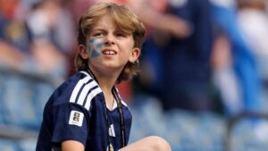 Spieler der spanischen Nationalmannschaft jubeln nach einem Sieg bei der Weltmeisterschaft