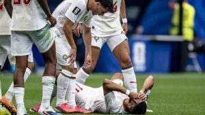 Ismael Saibari im Trikot der marokkanischen Nationalmannschaft auf dem Platz