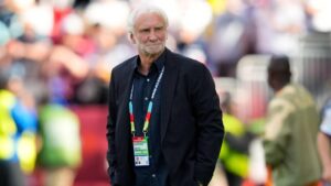 Jürgen Klopp und Rudi Völler im intensiven Gespräch beim DFB